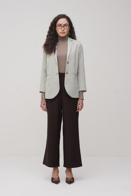 Pistachio Single Breasted Blazer