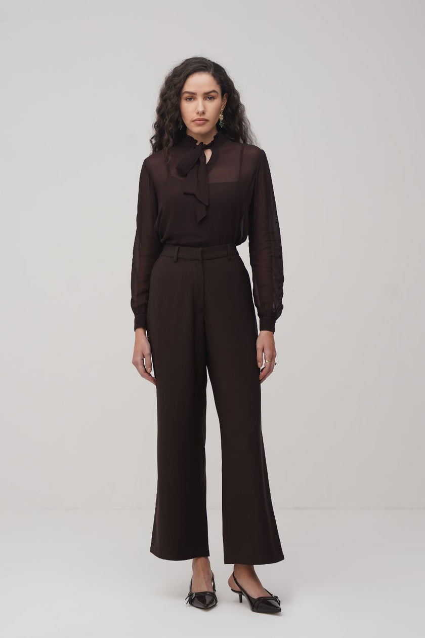 Tie - Up Gorgette Top