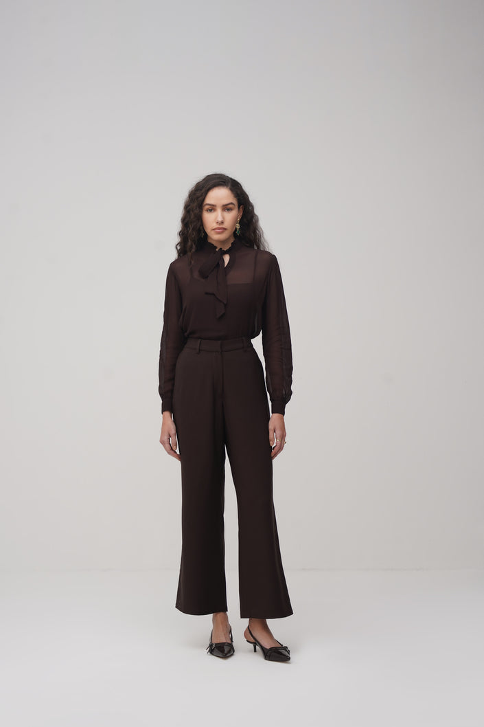 Tie - Up Gorgette Top