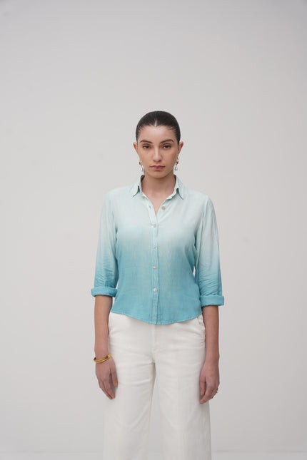 Ombre Button - Down Shirt
