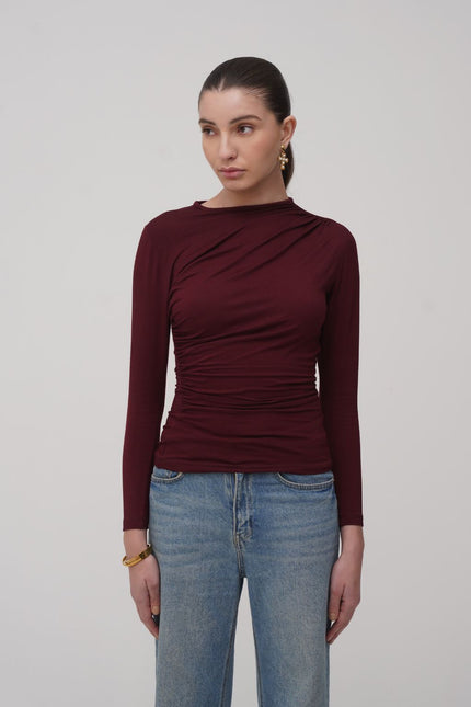 Side - Ruching Fitted Top