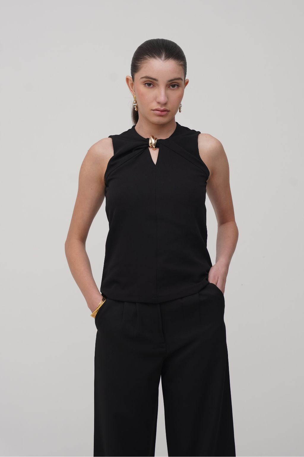Twisted Neck Top