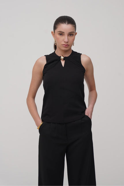 Twisted Neck Top