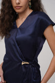 Satin Wrap Top