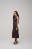 Halter Neck Satin Dress