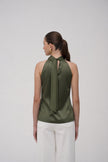 Halter Neck Satin Top