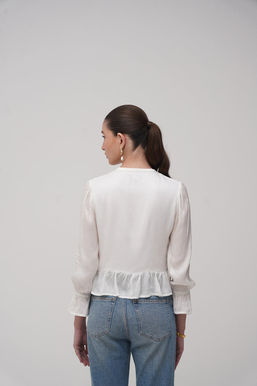 The Lace Insert Blouse