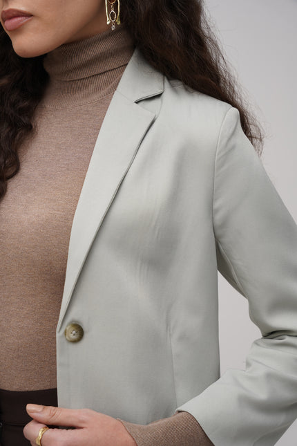 Pistachio Single Breasted Blazer
