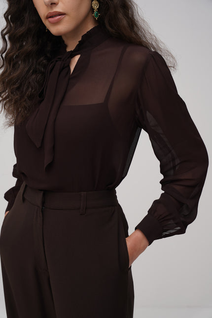 Tie - Up Gorgette Top