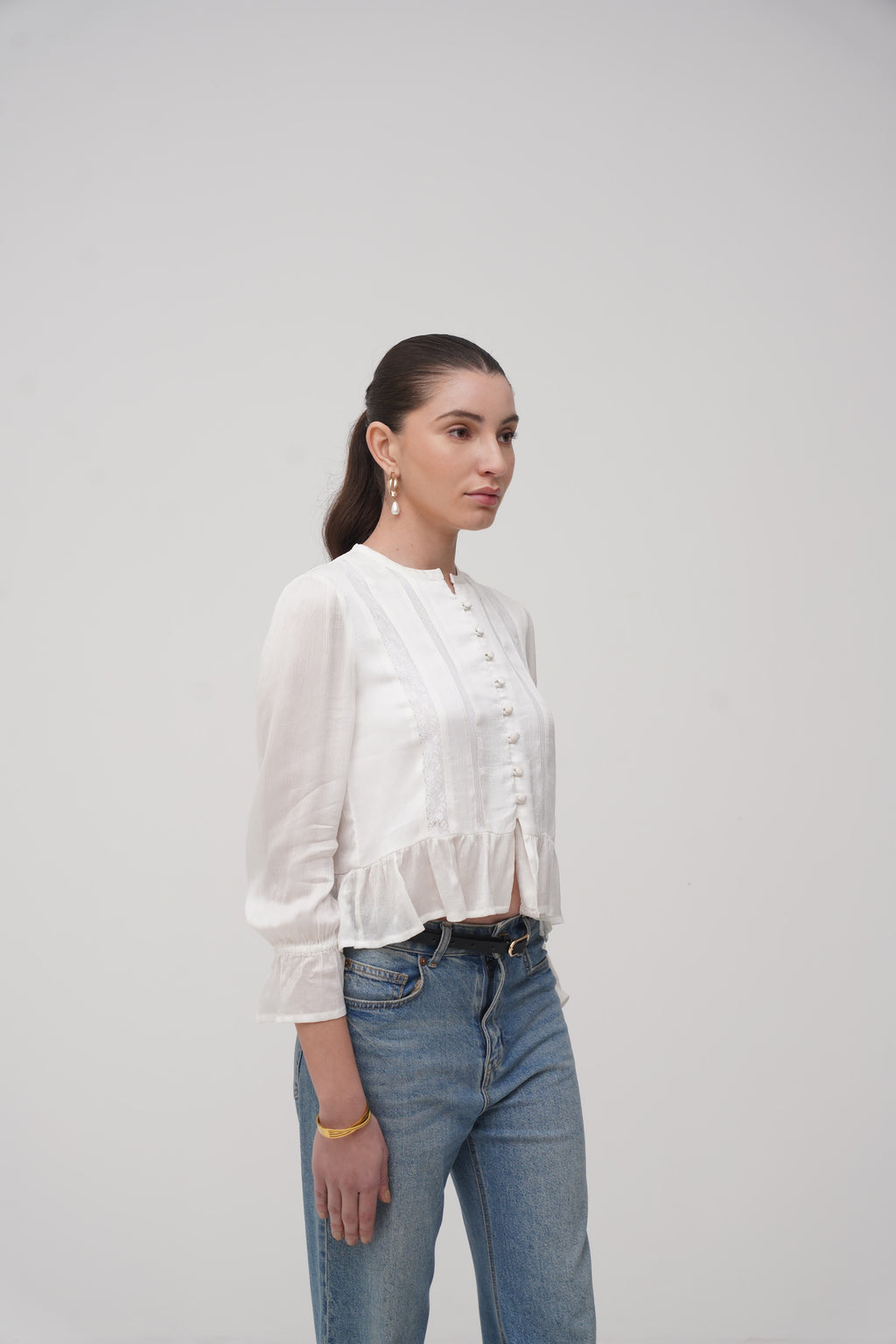 The Lace Insert Blouse