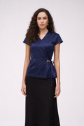 Satin Wrap Top