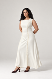 Soft Butter Flowy Dress