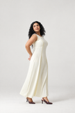 Soft Butter Flowy Dress
