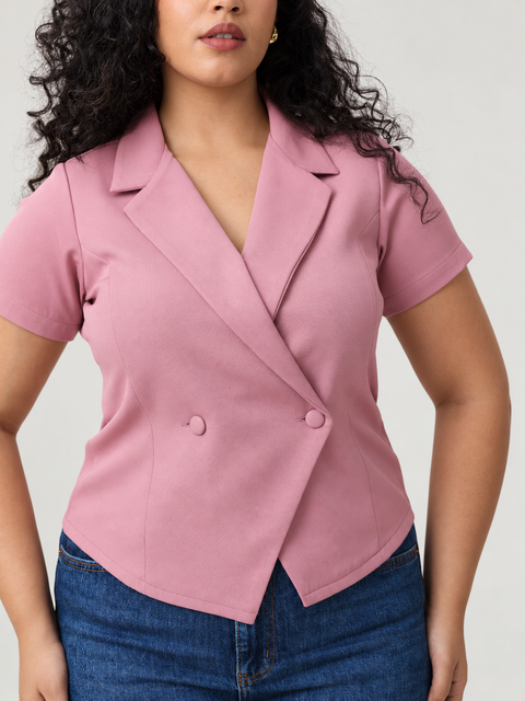 Dusky Rose Sculpted Waistcoat