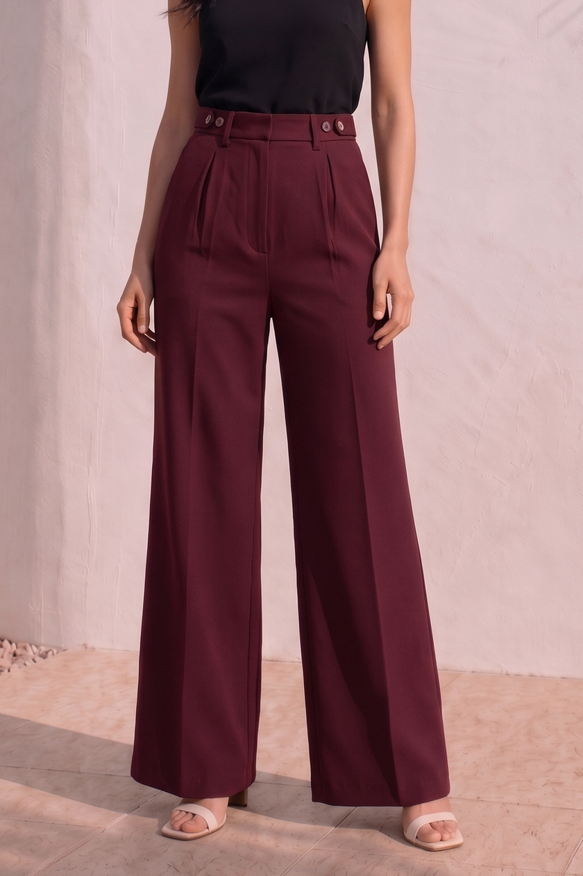 The Cabernet Wide Leg Pants